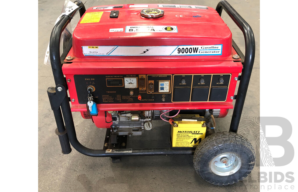 Strike Force TB 9000E Four Stroke Petrol 8.5 KVA Pure Sine Wave Inverter Generator