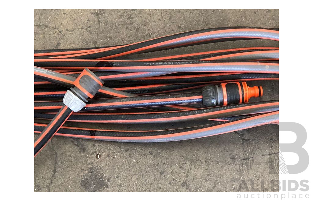 Gardena Flex 13mm X 15m Garden Hoses - Lot of Two