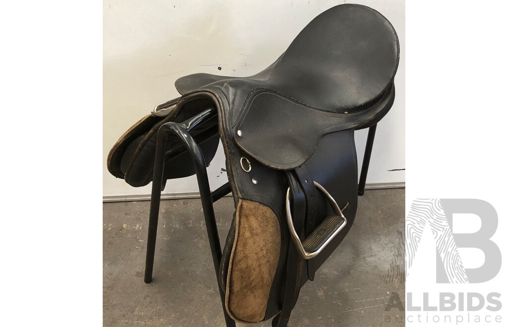 Children's Indian Leather All Purpose Saddle - Size Large