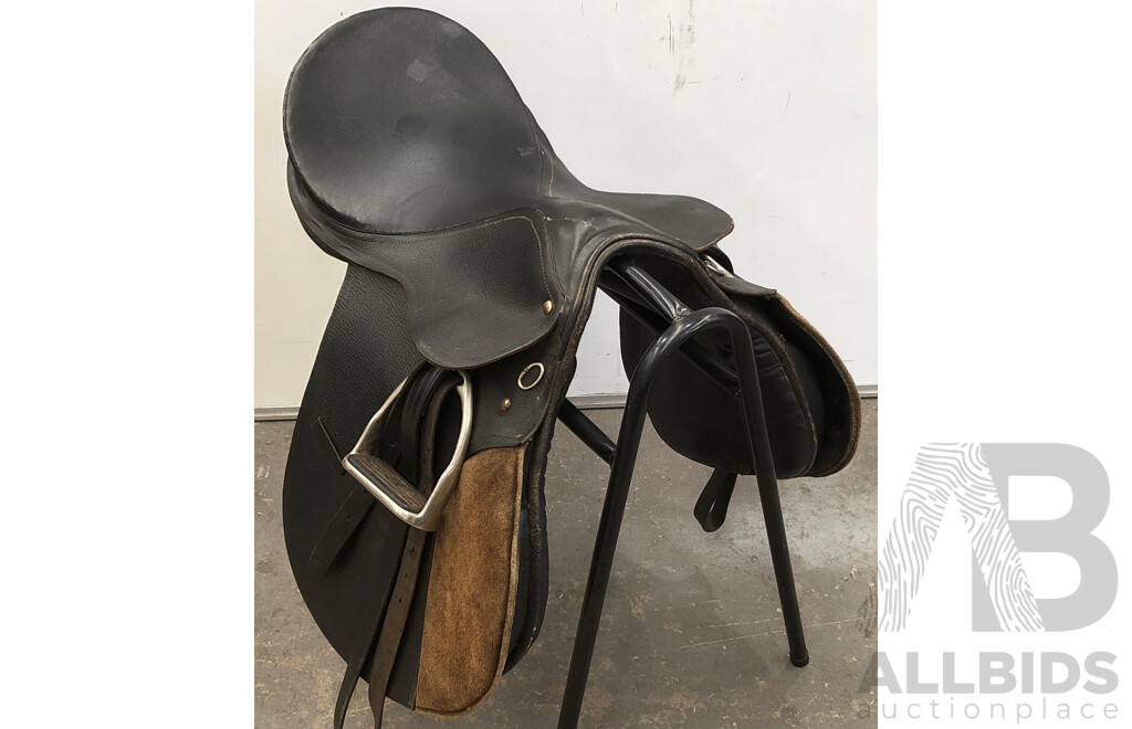 Children's Indian Leather All Purpose Saddle - Size Large