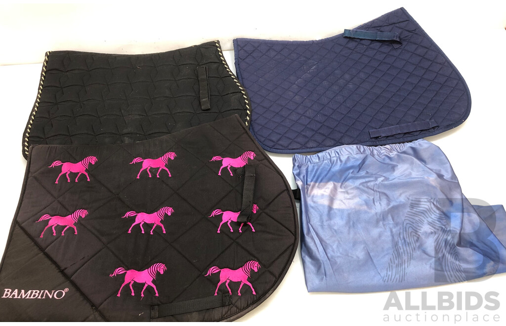 Three Padded Saddle Cloths and Anti Rub Bib