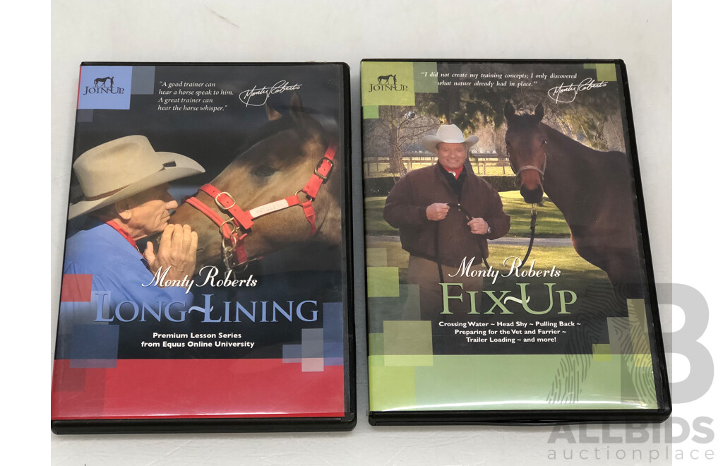 Set of Two Monty Roberts Long Lines(9.4m) and Two Monty Roberts DVD's