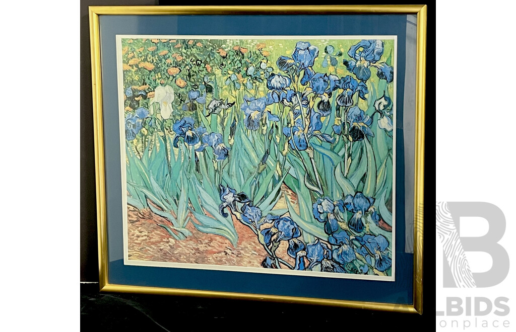 Framed Van Gogh 'Irises' Print