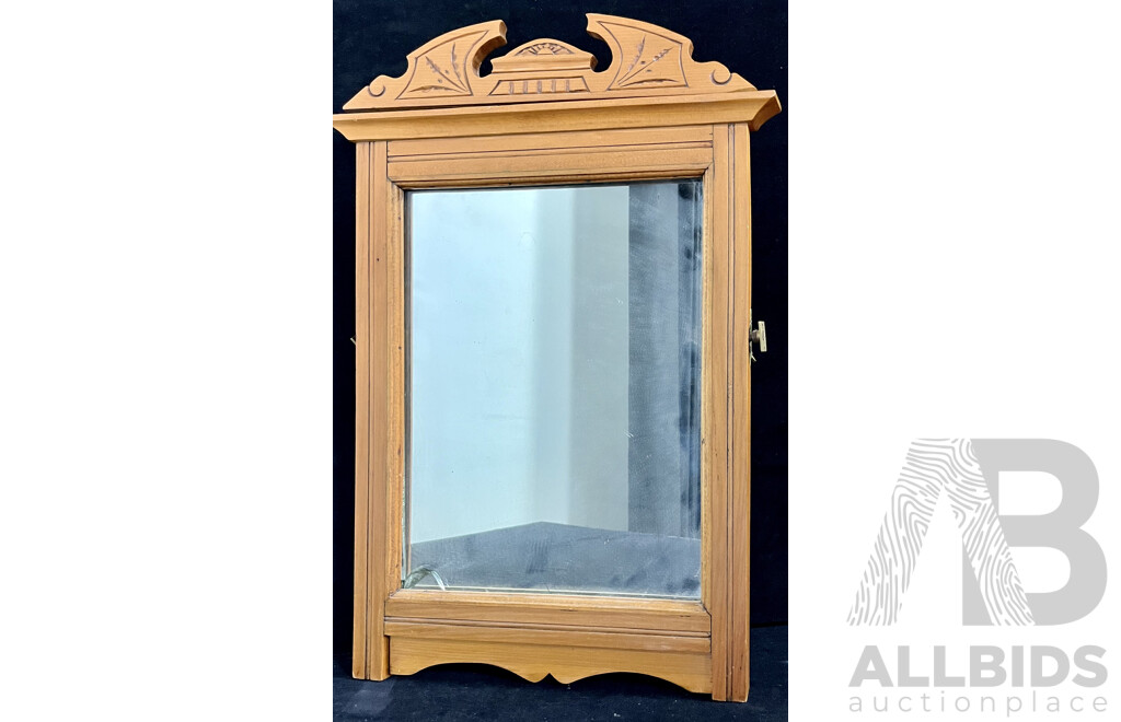 Small Wooden Framed Dresser Mirror