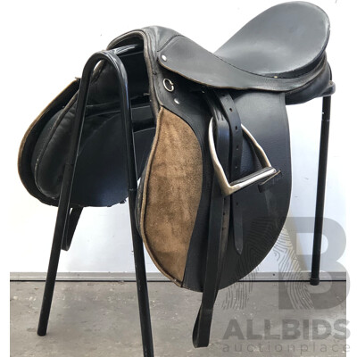 Children's Indian Leather All Purpose Saddle - Size Large