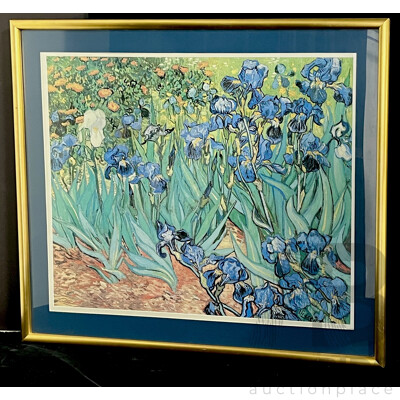 Framed Van Gogh 'Irises' Print