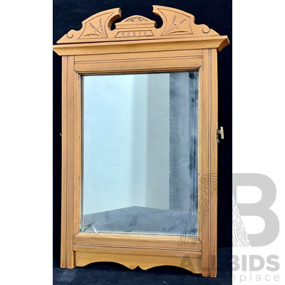 Small Wooden Framed Dresser Mirror