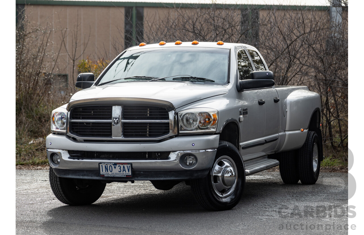 06/2007 Dodge Ram 3500 HD (4x4) Gen 2 Dually Lone Star Edition 4d Quad Cab Silver Turbo Diesel Cummins 6.7L - 06/2011 Import