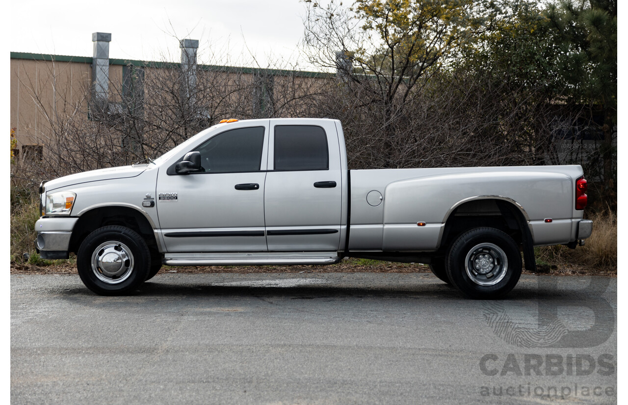 06/2007 Dodge Ram 3500 HD (4x4) Gen 2 Dually Lone Star Edition 4d Quad Cab Silver Turbo Diesel Cummins 6.7L - 06/2011 Import