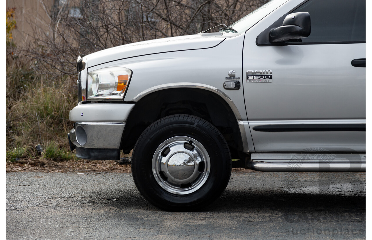 06/2007 Dodge Ram 3500 HD (4x4) Gen 2 Dually Lone Star Edition 4d Quad Cab Silver Turbo Diesel Cummins 6.7L - 06/2011 Import