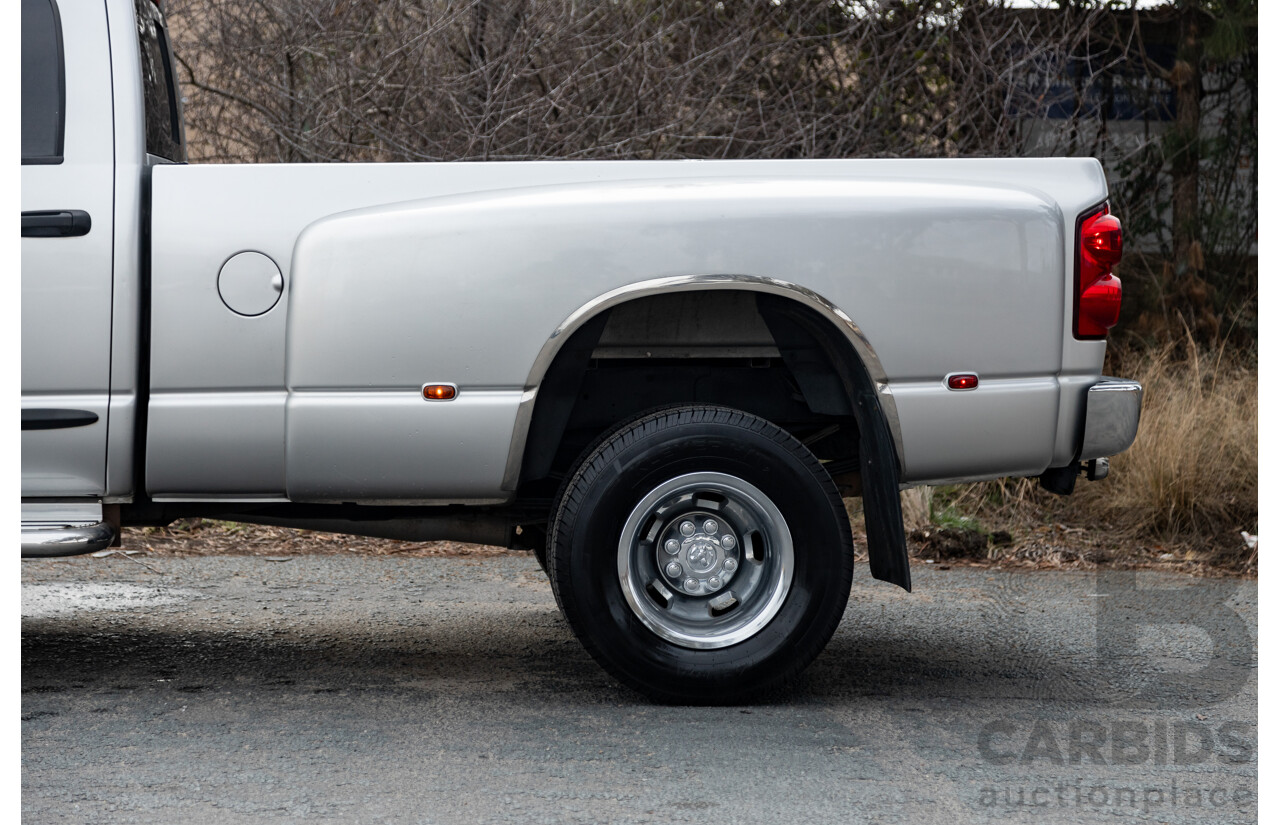 06/2007 Dodge Ram 3500 HD (4x4) Gen 2 Dually Lone Star Edition 4d Quad Cab Silver Turbo Diesel Cummins 6.7L - 06/2011 Import