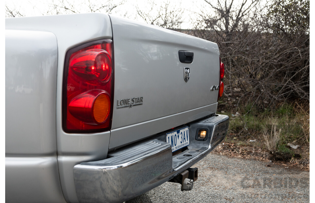 06/2007 Dodge Ram 3500 HD (4x4) Gen 2 Dually Lone Star Edition 4d Quad Cab Silver Turbo Diesel Cummins 6.7L - 06/2011 Import