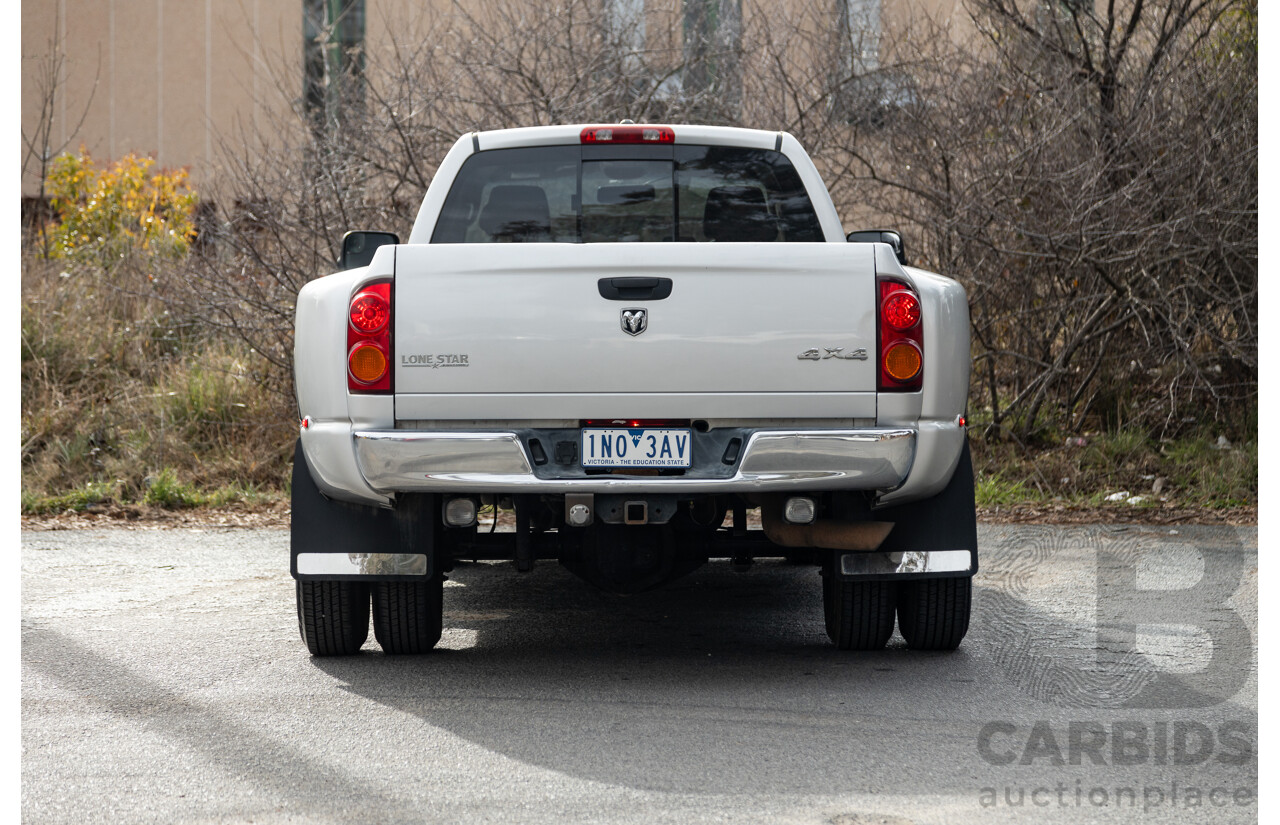 06/2007 Dodge Ram 3500 HD (4x4) Gen 2 Dually Lone Star Edition 4d Quad Cab Silver Turbo Diesel Cummins 6.7L - 06/2011 Import