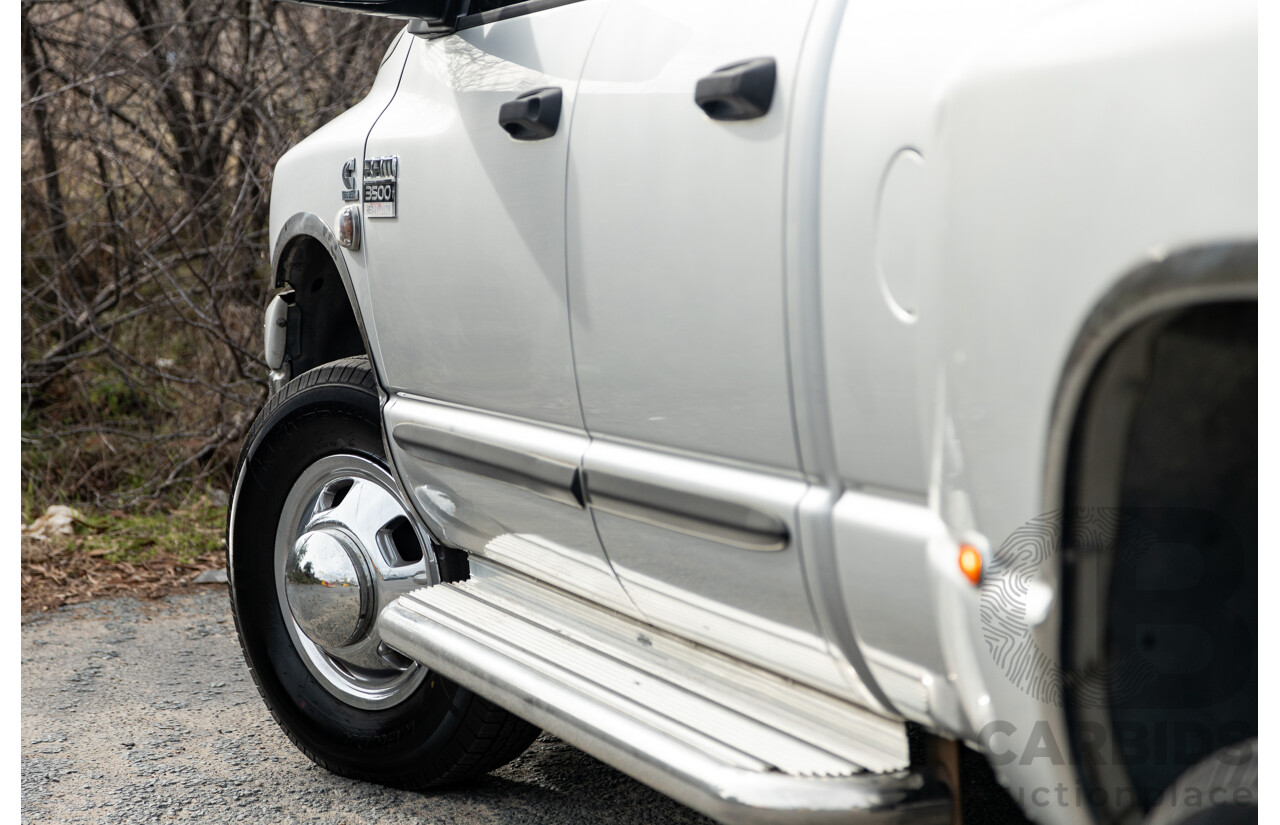 06/2007 Dodge Ram 3500 HD (4x4) Gen 2 Dually Lone Star Edition 4d Quad Cab Silver Turbo Diesel Cummins 6.7L - 06/2011 Import