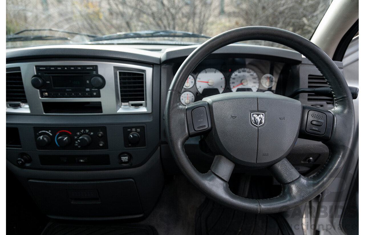 06/2007 Dodge Ram 3500 HD (4x4) Gen 2 Dually Lone Star Edition 4d Quad Cab Silver Turbo Diesel Cummins 6.7L - 06/2011 Import