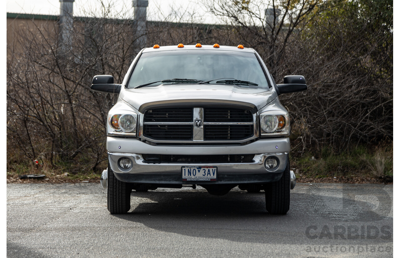 06/2007 Dodge Ram 3500 HD (4x4) Gen 2 Dually Lone Star Edition 4d Quad Cab Silver Turbo Diesel Cummins 6.7L - 06/2011 Import