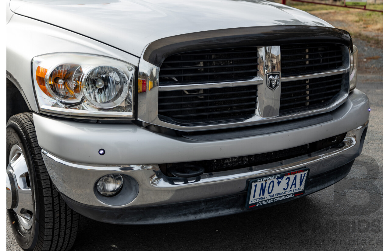 06/2007 Dodge Ram 3500 HD (4x4) Gen 2 Dually Lone Star Edition 4d Quad Cab Silver Turbo Diesel Cummins 6.7L - 06/2011 Import