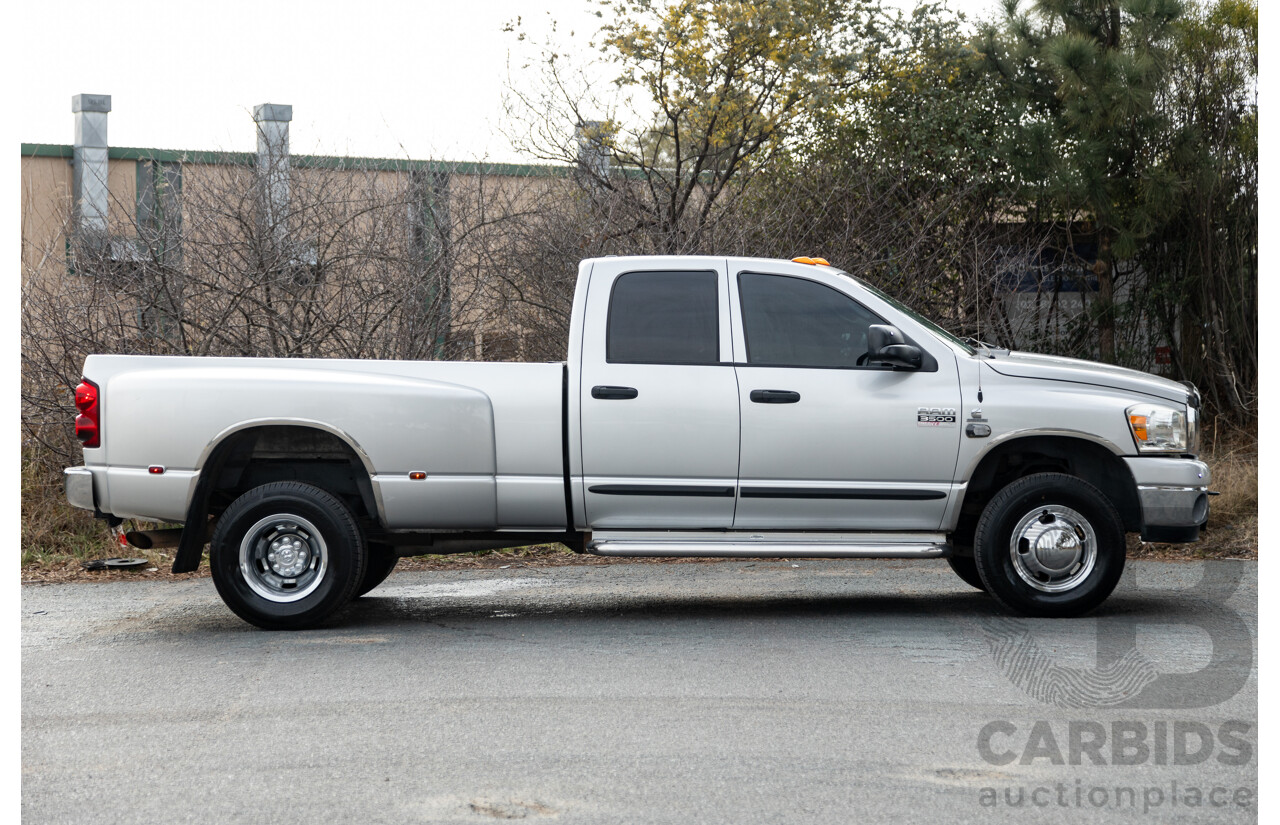 06/2007 Dodge Ram 3500 HD (4x4) Gen 2 Dually Lone Star Edition 4d Quad Cab Silver Turbo Diesel Cummins 6.7L - 06/2011 Import