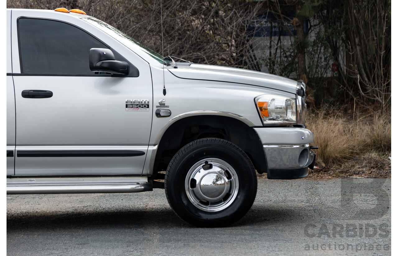 06/2007 Dodge Ram 3500 HD (4x4) Gen 2 Dually Lone Star Edition 4d Quad Cab Silver Turbo Diesel Cummins 6.7L - 06/2011 Import