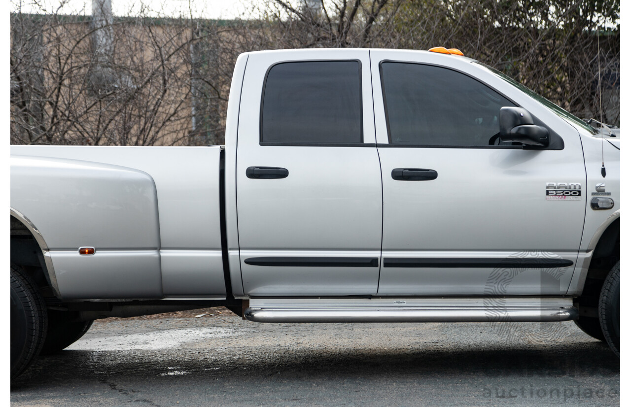 06/2007 Dodge Ram 3500 HD (4x4) Gen 2 Dually Lone Star Edition 4d Quad Cab Silver Turbo Diesel Cummins 6.7L - 06/2011 Import