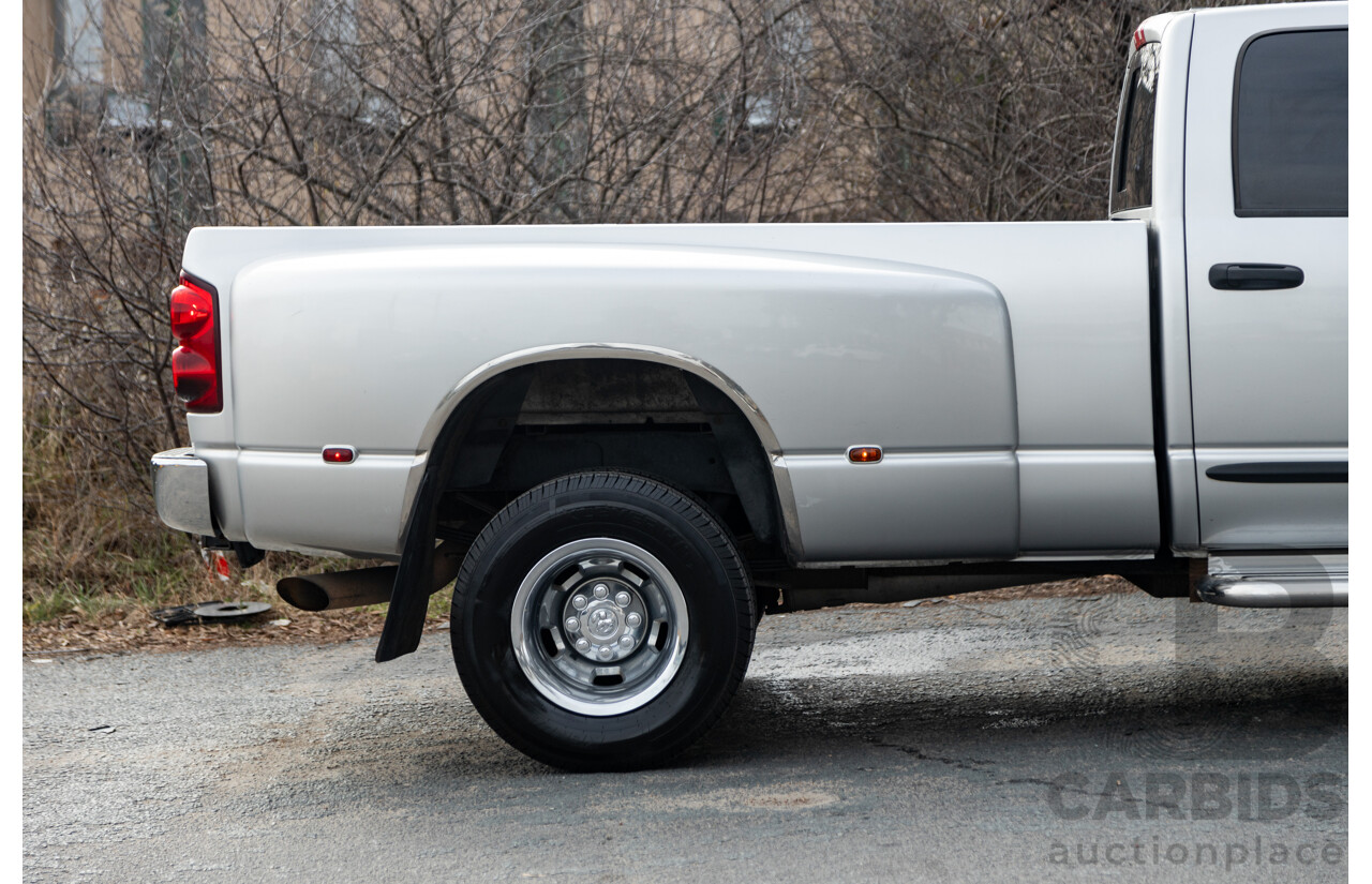 06/2007 Dodge Ram 3500 HD (4x4) Gen 2 Dually Lone Star Edition 4d Quad Cab Silver Turbo Diesel Cummins 6.7L - 06/2011 Import