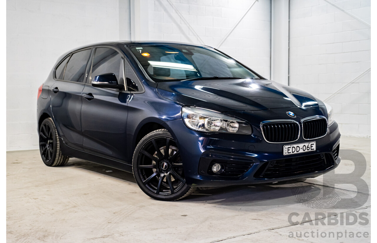 3/2015 BMW 218d Active Tourer Luxury Line F45 4d Wagon Imperial Blue Brilliant Metallic Turbo Diesel 2.0L