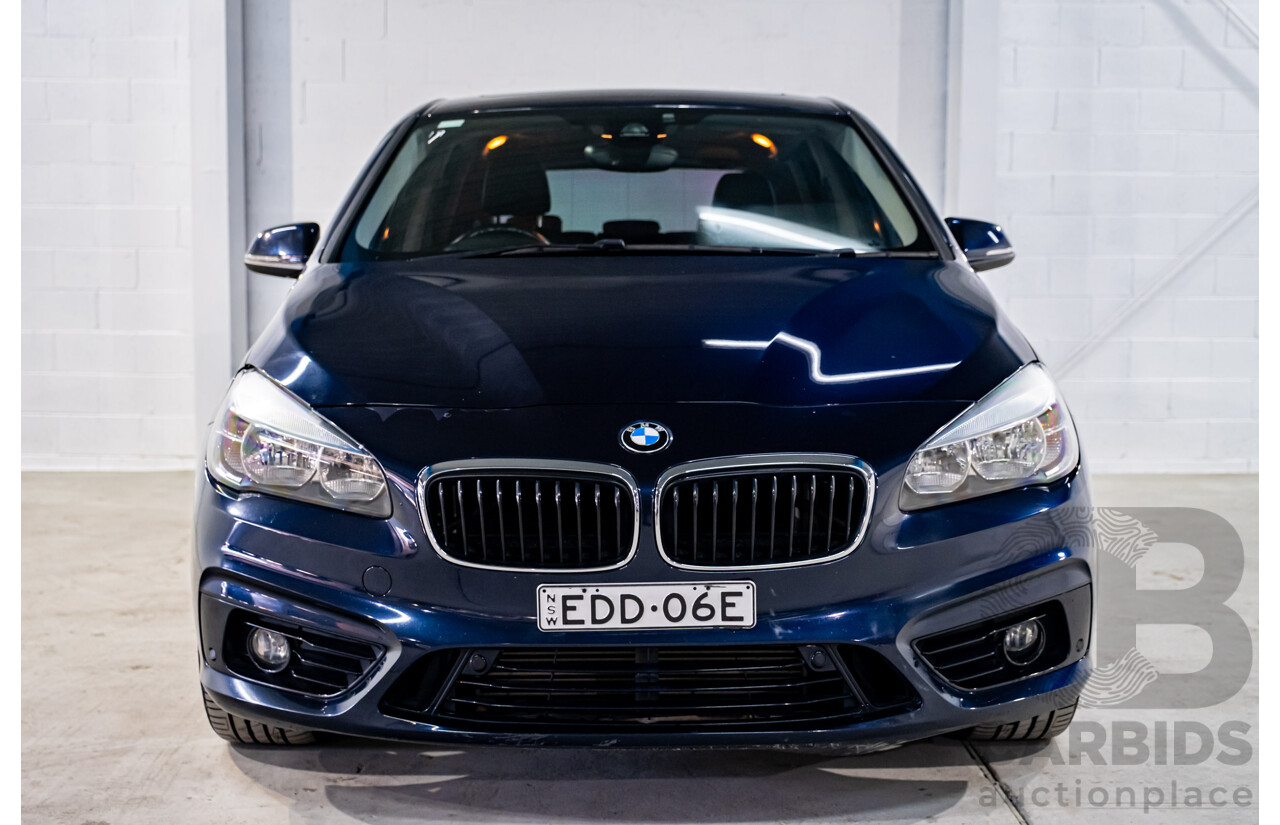 3/2015 BMW 218d Active Tourer Luxury Line F45 4d Wagon Imperial Blue Brilliant Metallic Turbo Diesel 2.0L