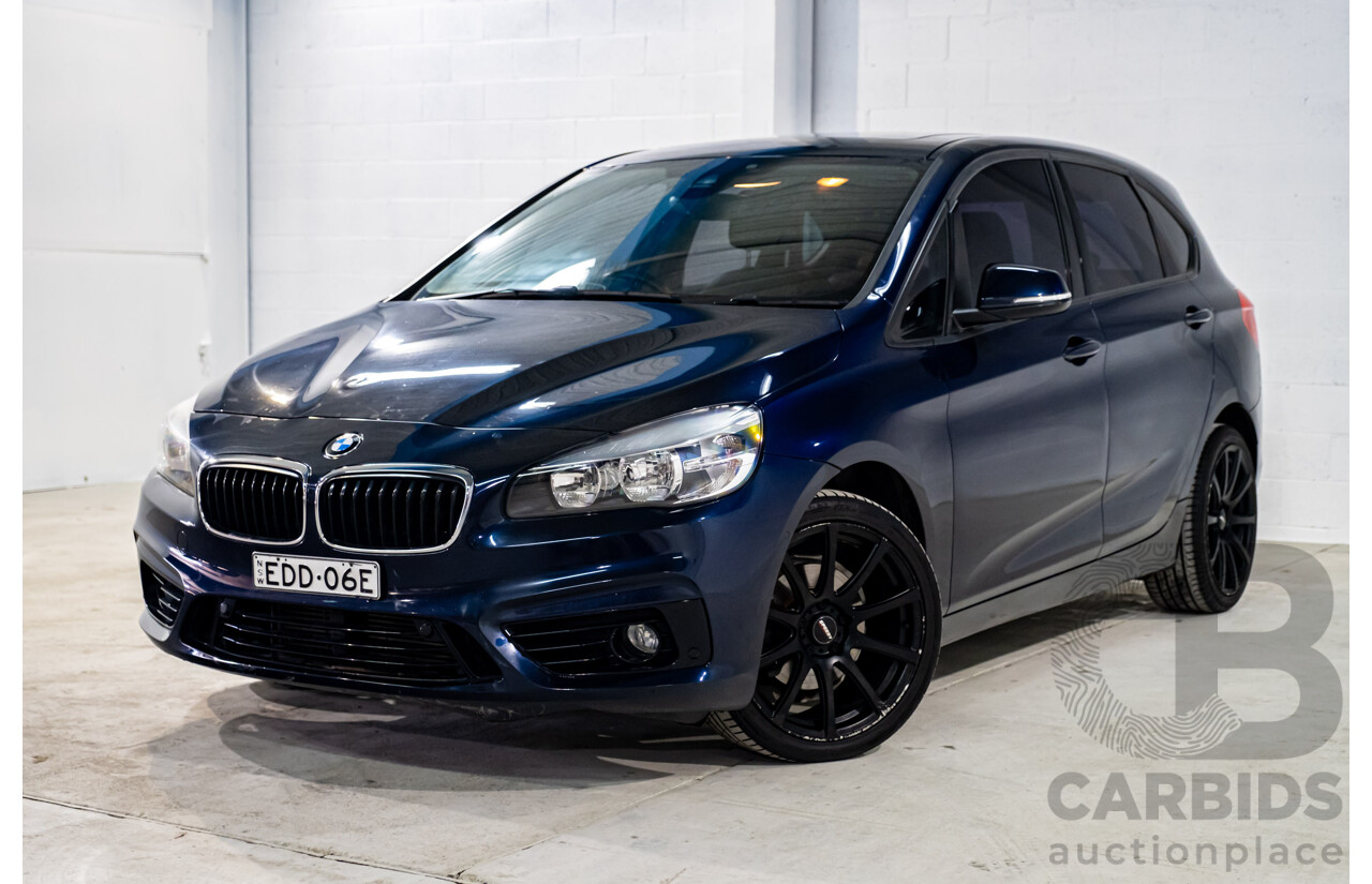 3/2015 BMW 218d Active Tourer Luxury Line F45 4d Wagon Imperial Blue Brilliant Metallic Turbo Diesel 2.0L