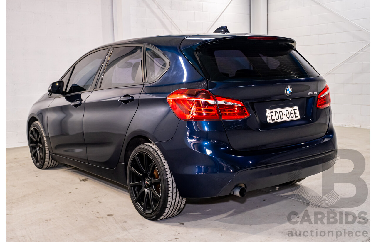 3/2015 BMW 218d Active Tourer Luxury Line F45 4d Wagon Imperial Blue Brilliant Metallic Turbo Diesel 2.0L