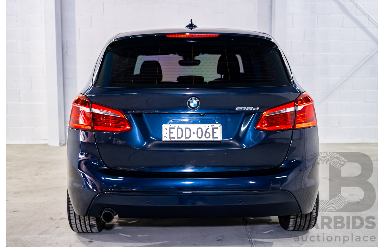 3/2015 BMW 218d Active Tourer Luxury Line F45 4d Wagon Imperial Blue Brilliant Metallic Turbo Diesel 2.0L