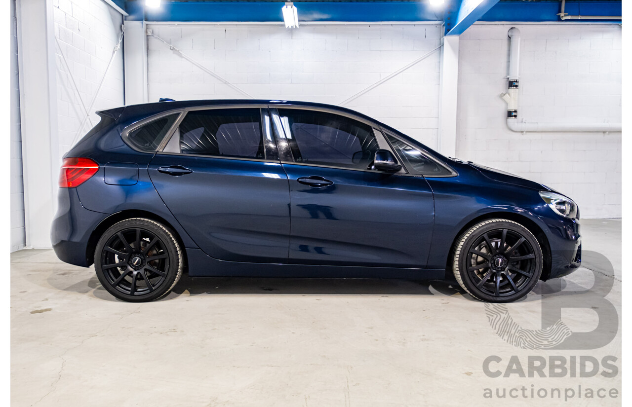 3/2015 BMW 218d Active Tourer Luxury Line F45 4d Wagon Imperial Blue Brilliant Metallic Turbo Diesel 2.0L