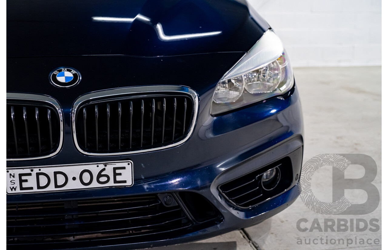 3/2015 BMW 218d Active Tourer Luxury Line F45 4d Wagon Imperial Blue Brilliant Metallic Turbo Diesel 2.0L