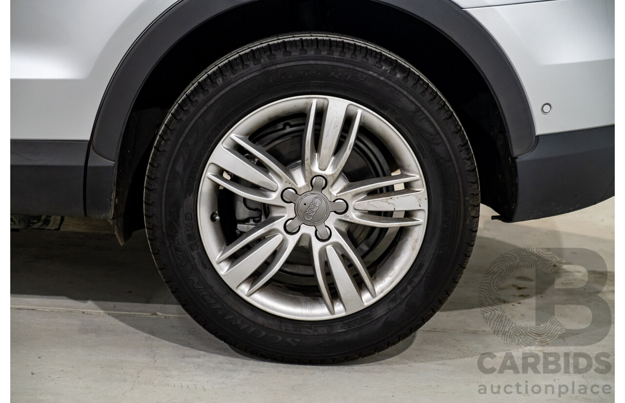 2/2013 Audi Q3 2.0 TFSI Quattro (AWD) 8U 4d Wagon Ice Silver Metallic Turbo 2.0L