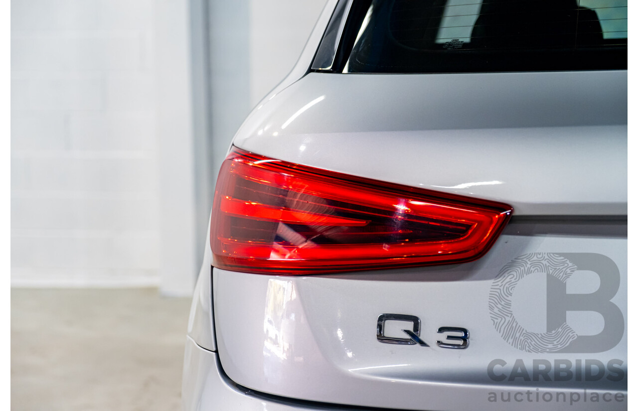 2/2013 Audi Q3 2.0 TFSI Quattro (AWD) 8U 4d Wagon Ice Silver Metallic Turbo 2.0L