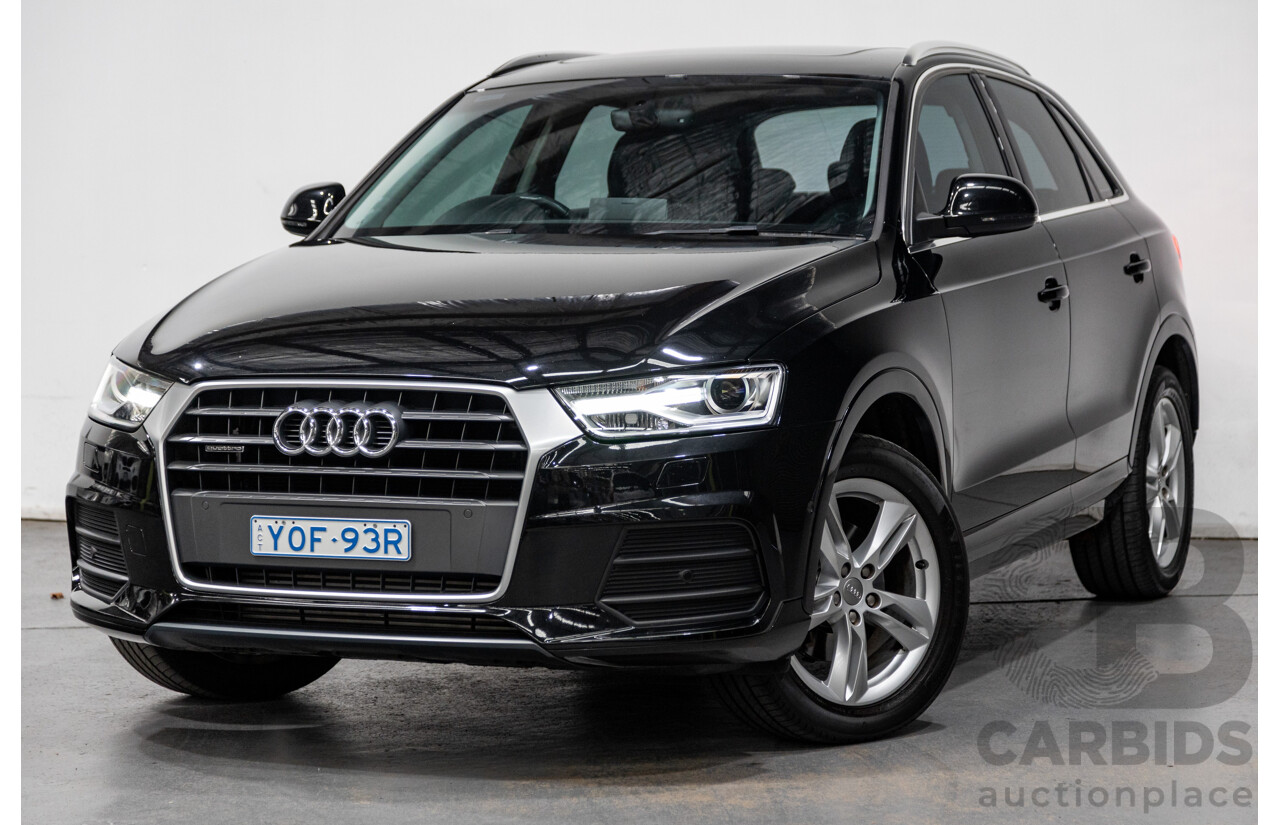 11/2016 Audi Q3 2.0 TFSI Sport Quattro (AWD) 8U MY17 4d Wagon Mythos Black Metallic Turbo 2.0L