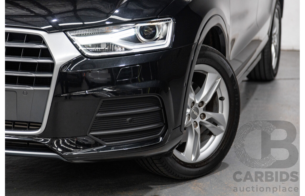 11/2016 Audi Q3 2.0 TFSI Sport Quattro (AWD) 8U MY17 4d Wagon Mythos Black Metallic Turbo 2.0L