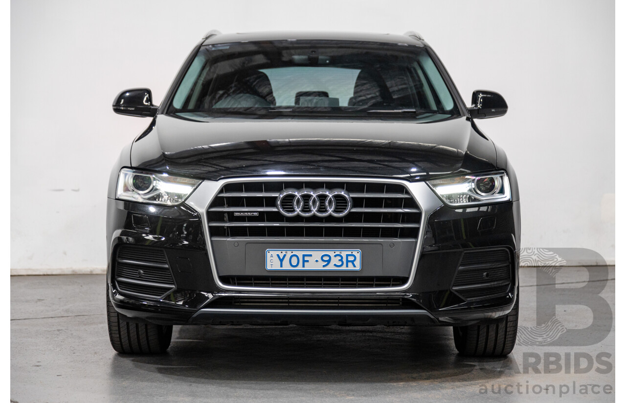 11/2016 Audi Q3 2.0 TFSI Sport Quattro (AWD) 8U MY17 4d Wagon Mythos Black Metallic Turbo 2.0L