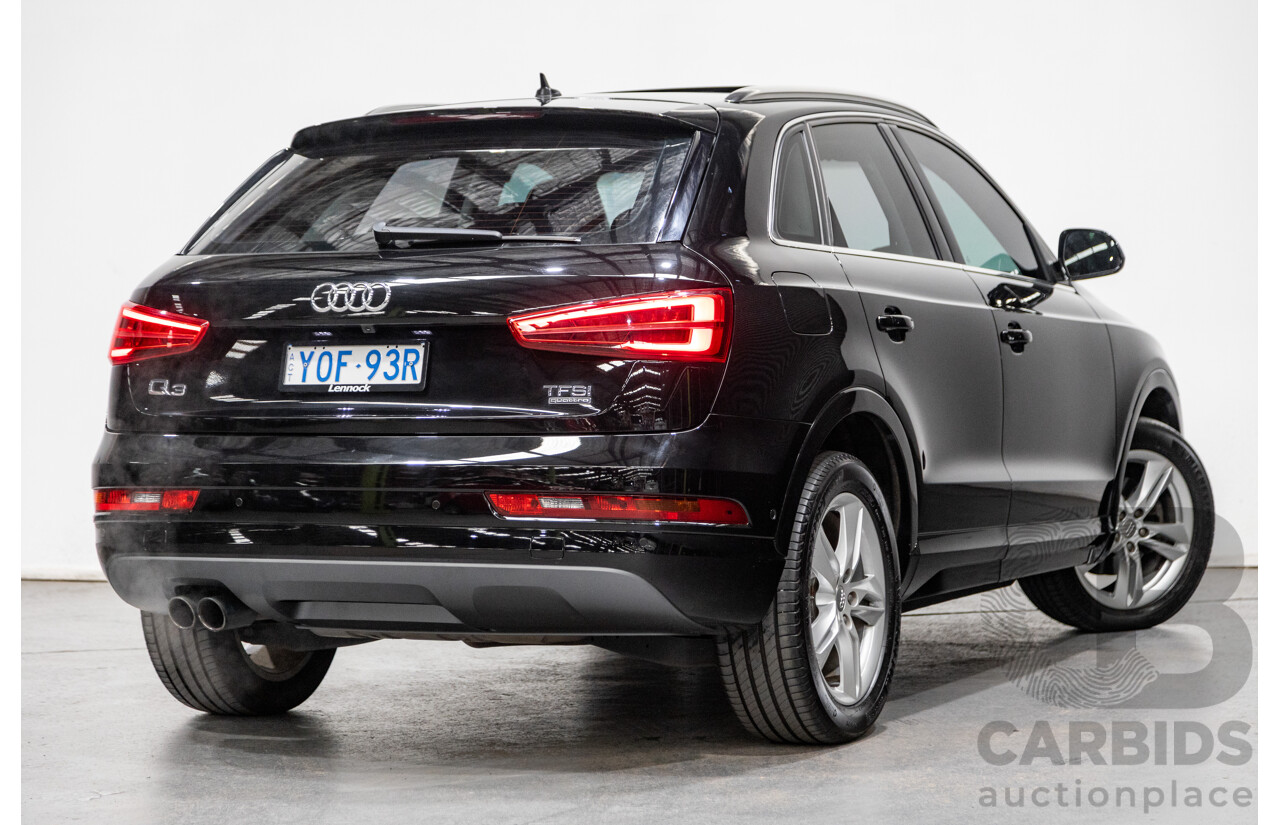 11/2016 Audi Q3 2.0 TFSI Sport Quattro (AWD) 8U MY17 4d Wagon Mythos Black Metallic Turbo 2.0L