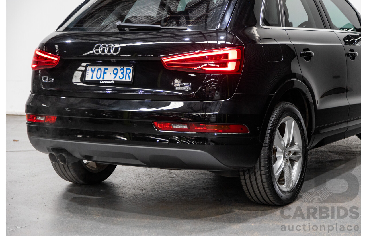 11/2016 Audi Q3 2.0 TFSI Sport Quattro (AWD) 8U MY17 4d Wagon Mythos Black Metallic Turbo 2.0L