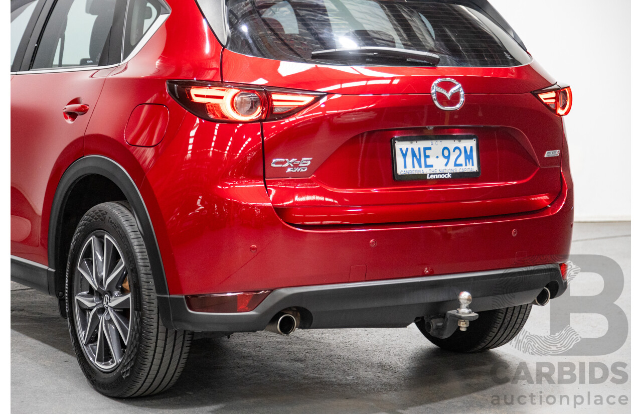 02/2019 Mazda CX-5 GT (AWD) Skyactiv KF MY19 4d Wagon Soul Red Crystal Metallic Turbo Diesel 2.2L