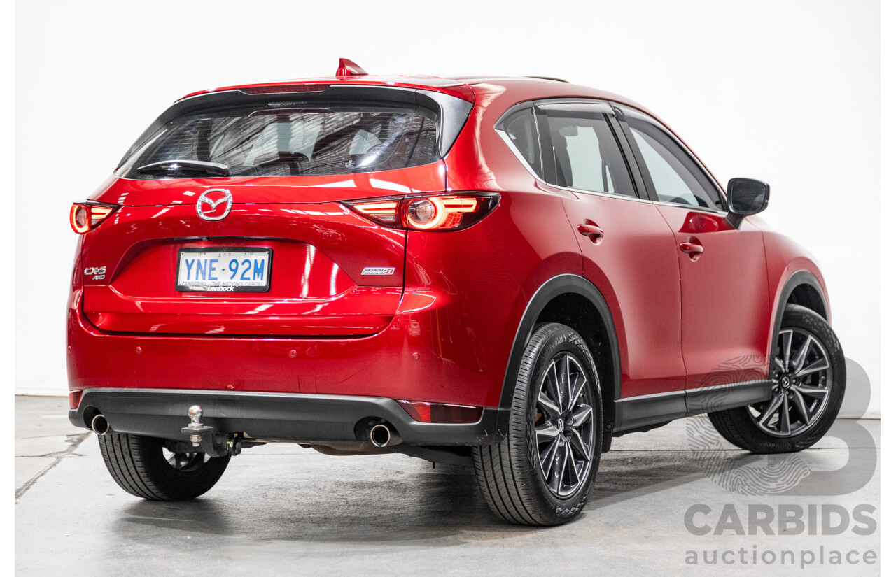 02/2019 Mazda CX-5 GT (AWD) Skyactiv KF MY19 4d Wagon Soul Red Crystal Metallic Turbo Diesel 2.2L