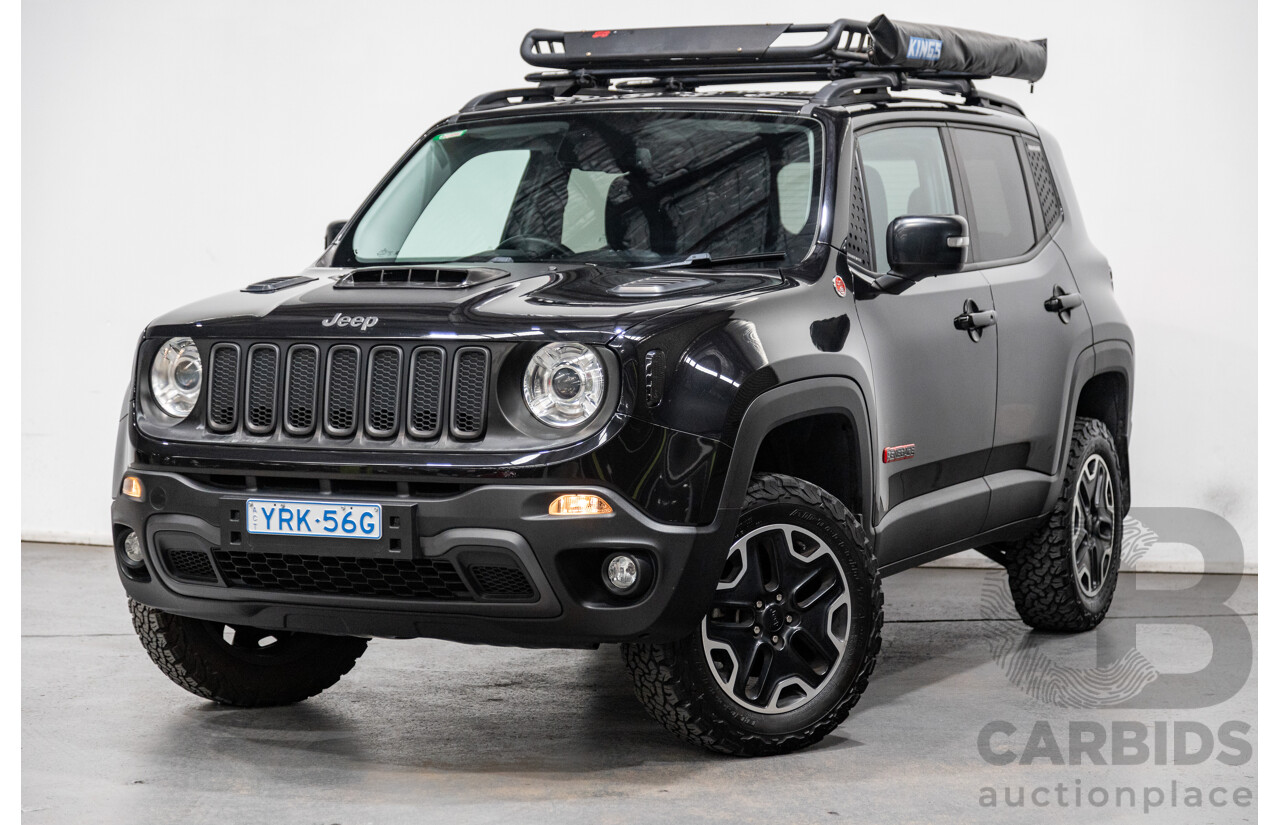 6/2017 Jeep Renegade Trailhawk (AWD) BU MY17 4d Wagon Black Turbo 2.4L