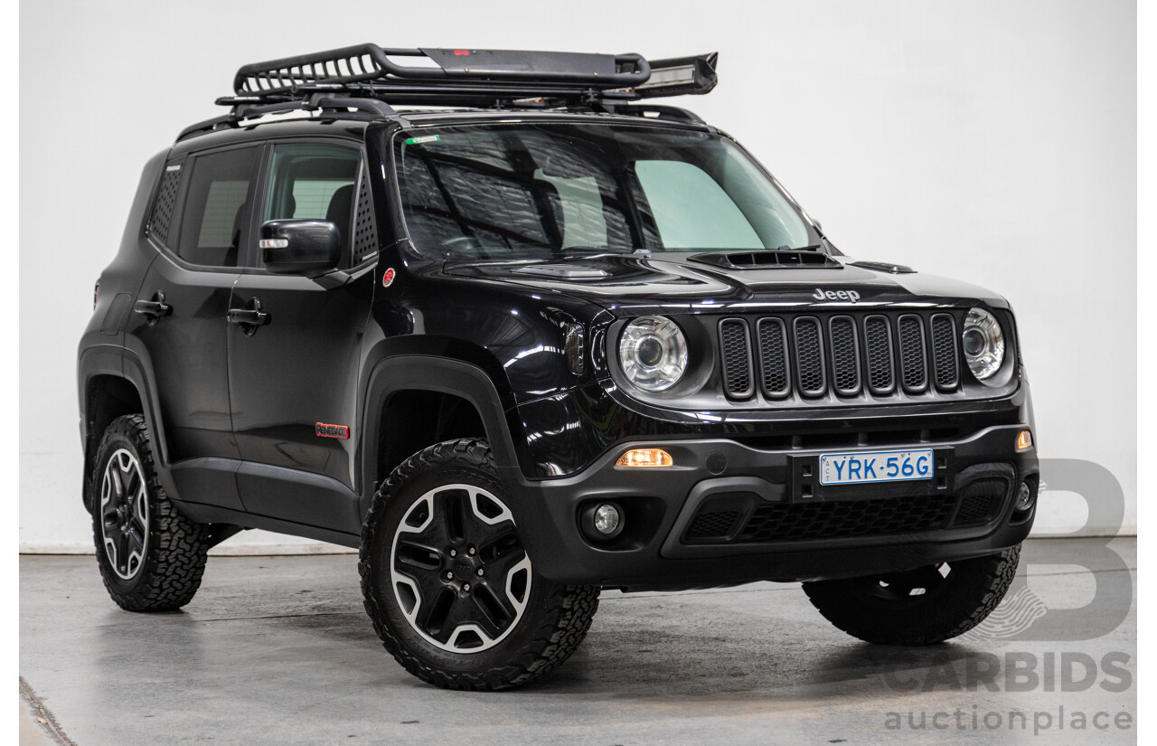 6/2017 Jeep Renegade Trailhawk (AWD) BU MY17 4d Wagon Black Turbo 2.4L