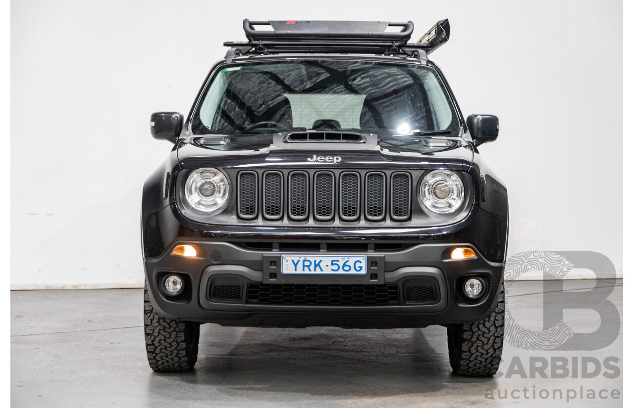 6/2017 Jeep Renegade Trailhawk (AWD) BU MY17 4d Wagon Black Turbo 2.4L