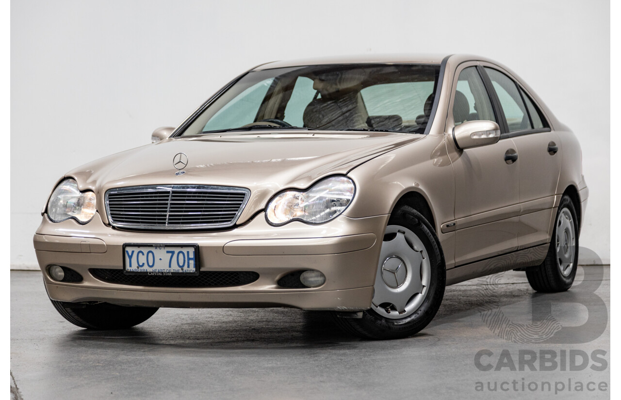 03/2003 Mercedes Benz C180 Kompressor Classic W203 4d Sedan Travertine Beige Metallic Supercharged 1.8L