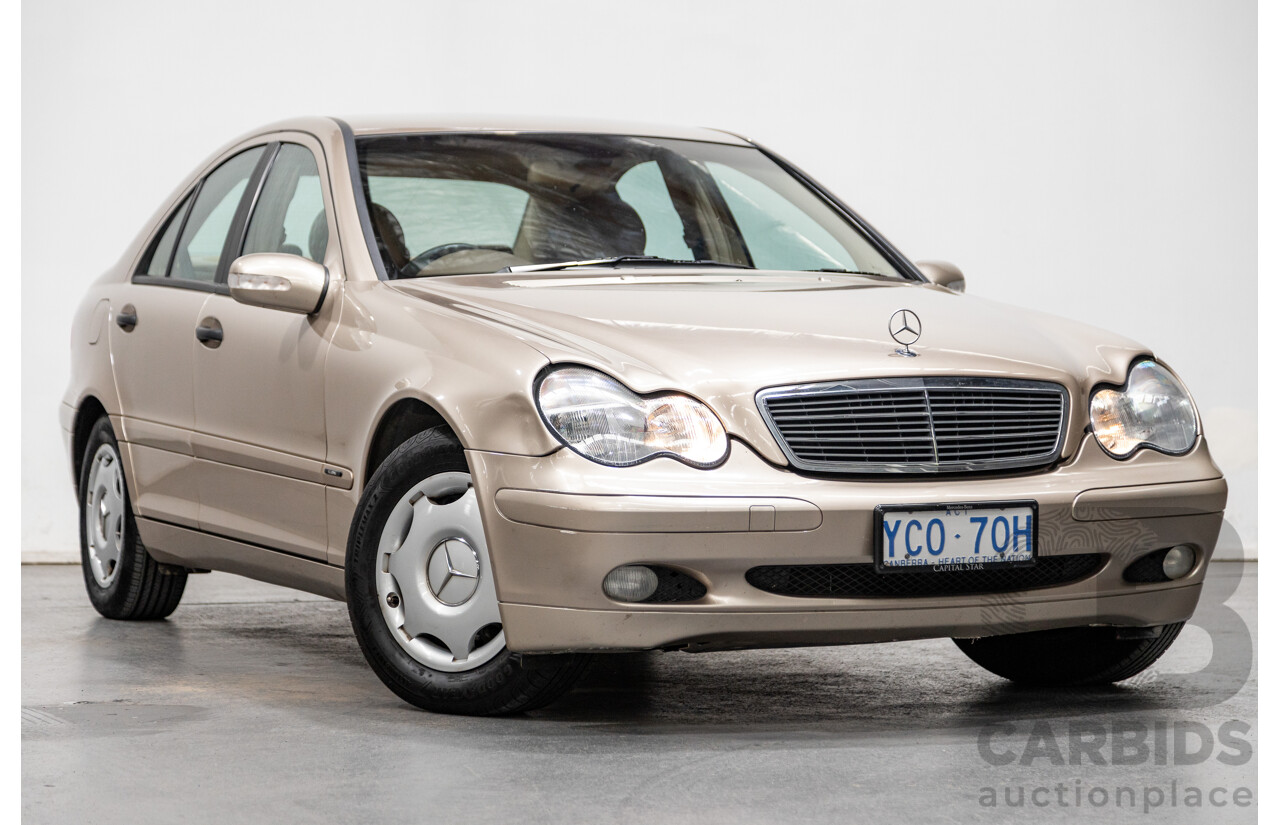 03/2003 Mercedes Benz C180 Kompressor Classic W203 4d Sedan Travertine Beige Metallic Supercharged 1.8L