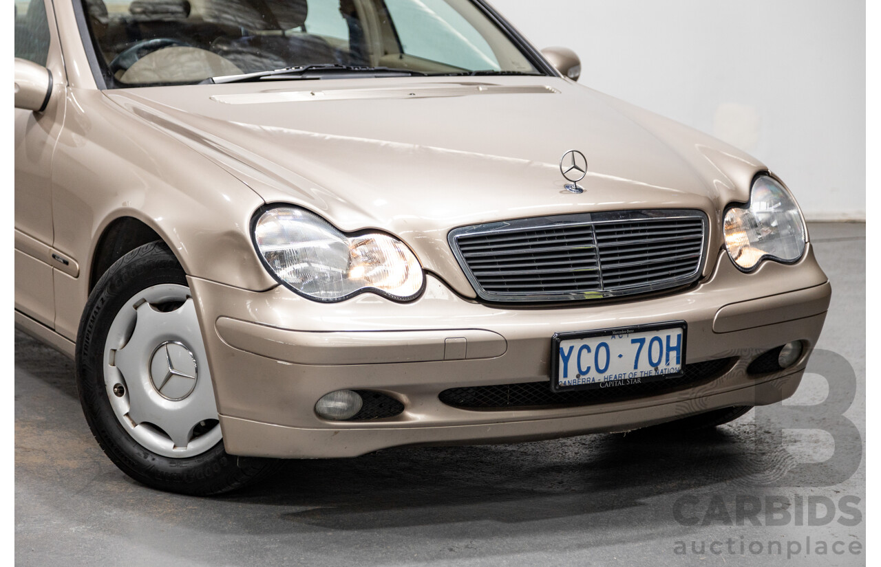 03/2003 Mercedes Benz C180 Kompressor Classic W203 4d Sedan Travertine Beige Metallic Supercharged 1.8L
