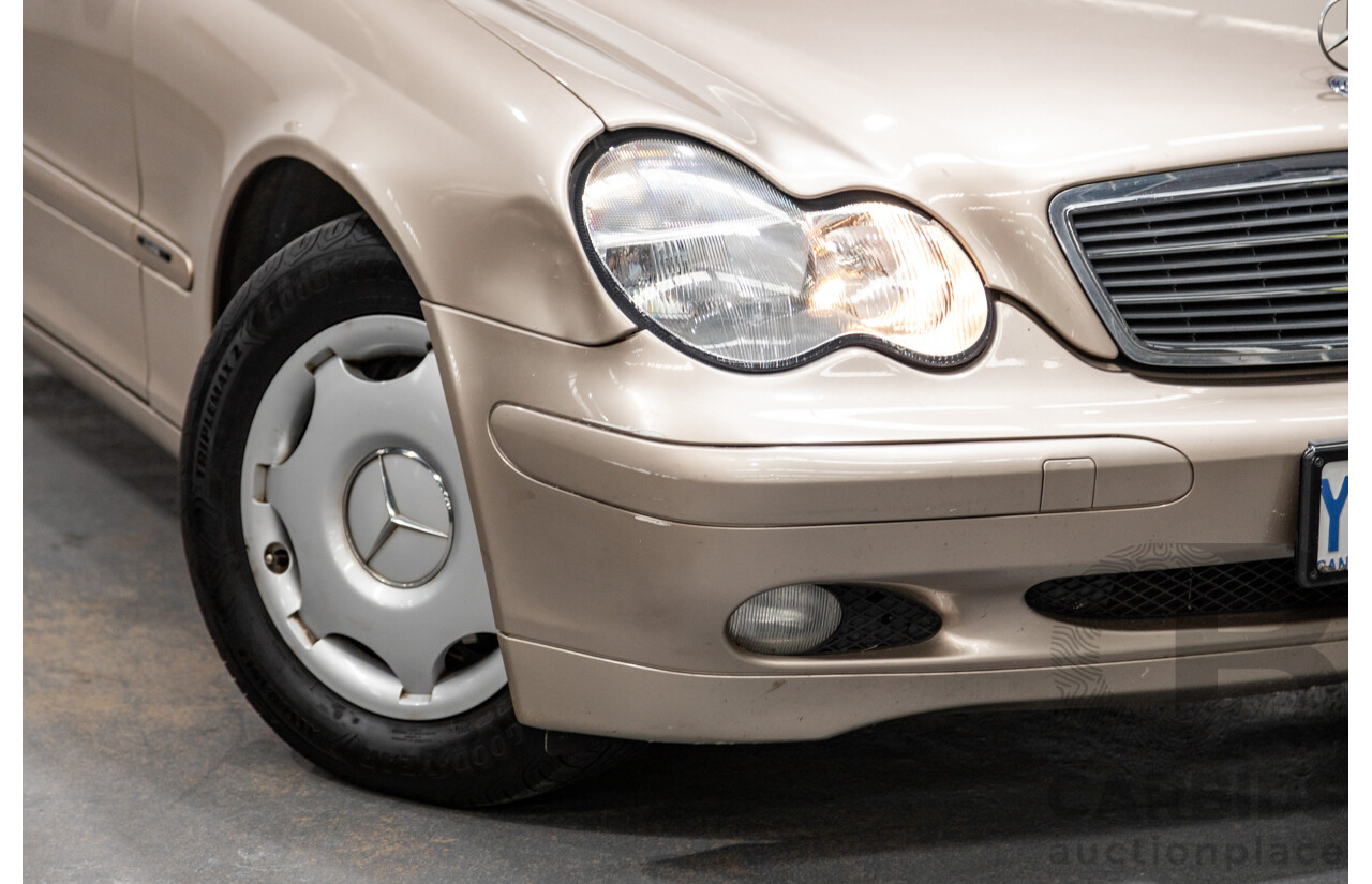03/2003 Mercedes Benz C180 Kompressor Classic W203 4d Sedan Travertine Beige Metallic Supercharged 1.8L