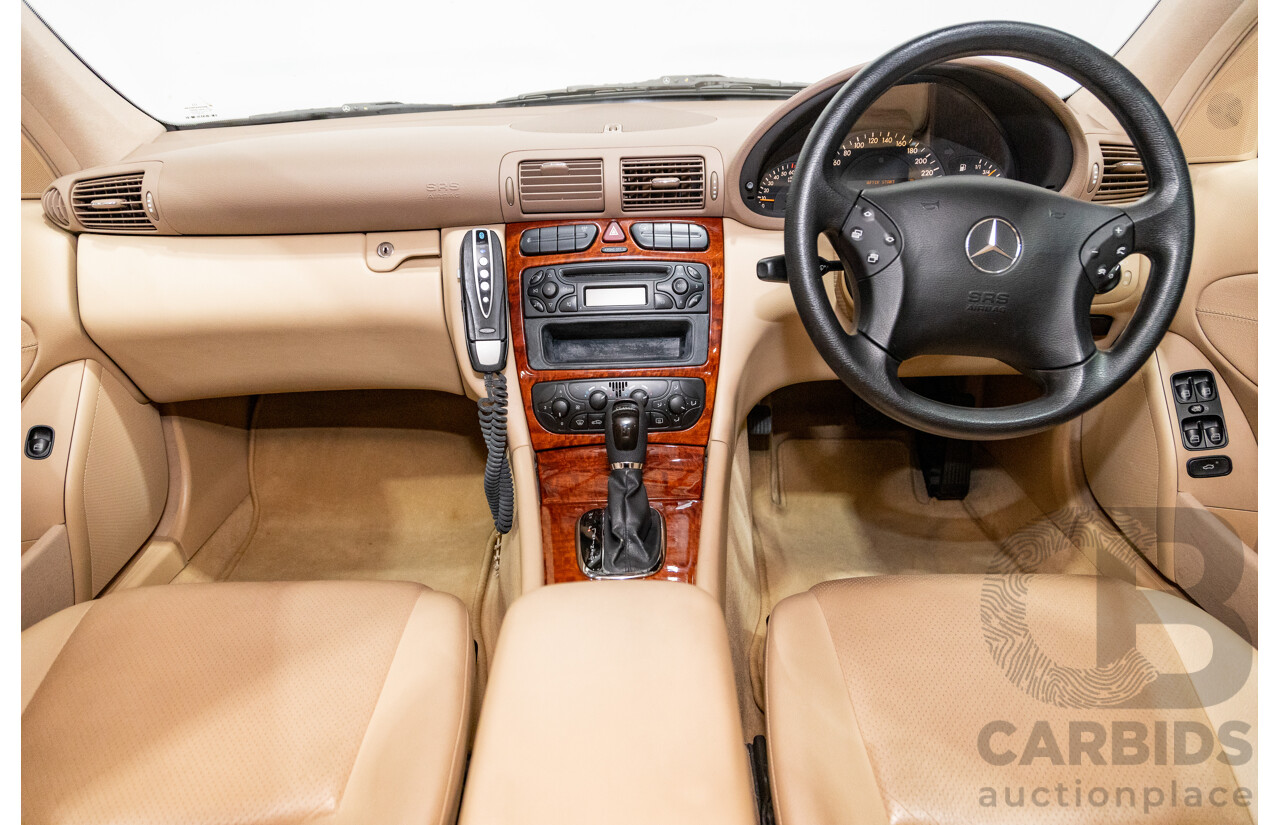 03/2003 Mercedes Benz C180 Kompressor Classic W203 4d Sedan Travertine Beige Metallic Supercharged 1.8L