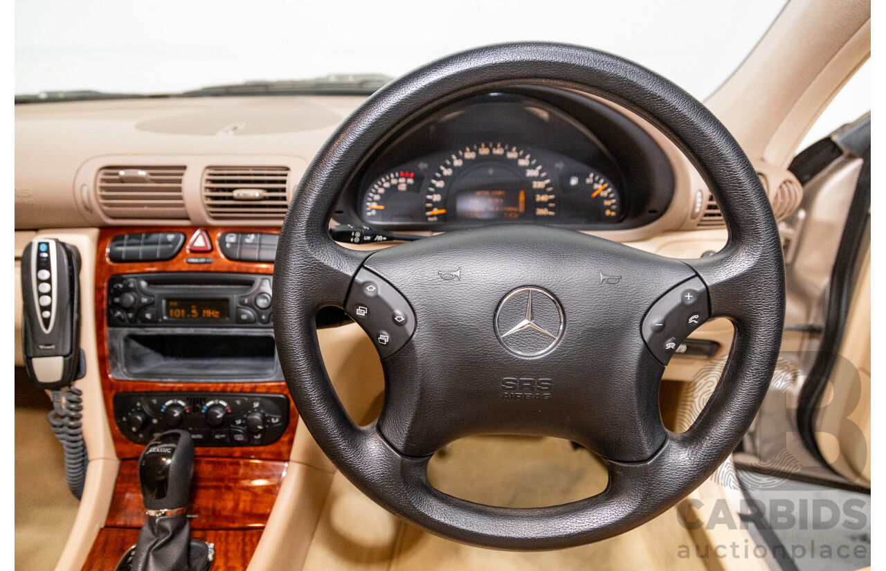 03/2003 Mercedes Benz C180 Kompressor Classic W203 4d Sedan Travertine Beige Metallic Supercharged 1.8L